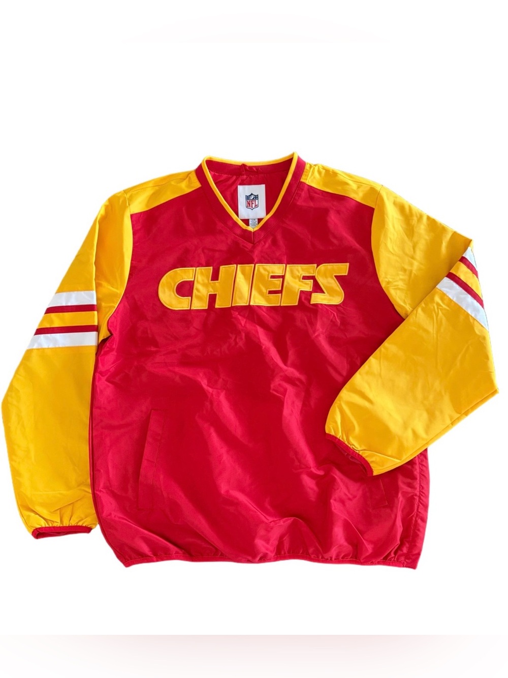 Kansas City Chiefs Pullover Windbreaker Size Large